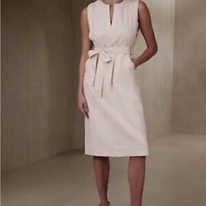 Banana Republic Factory Midi Linen Shift Dress